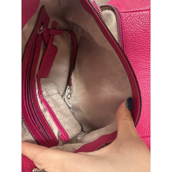 Michael Kors Jet Set Chain Crossbody Messenger Shoulder Bag Fuschia Hot Pink - Picture 6 of 6